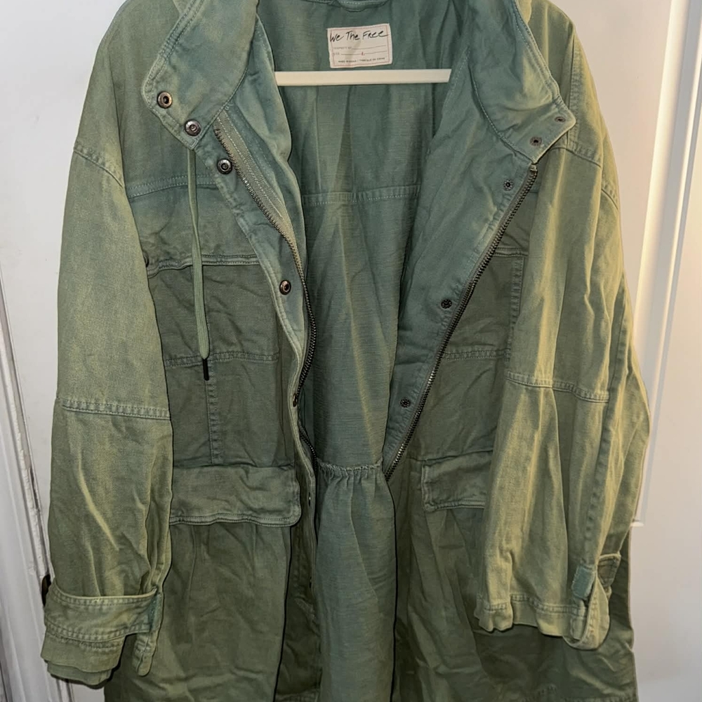 We The Free Olive Utility Jacket